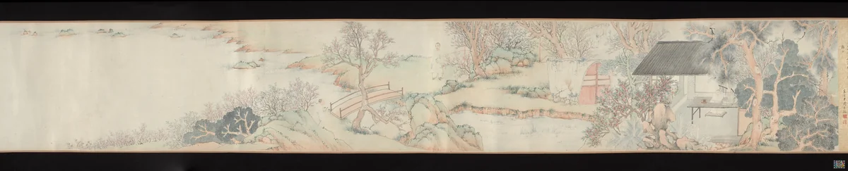 Dreaming of Flowers by Zhai Jichang, painting, 1807