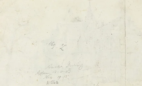 Summiere schets van gebouwen by Jan Abrahamsz. Beerstraten, drawing, 1661