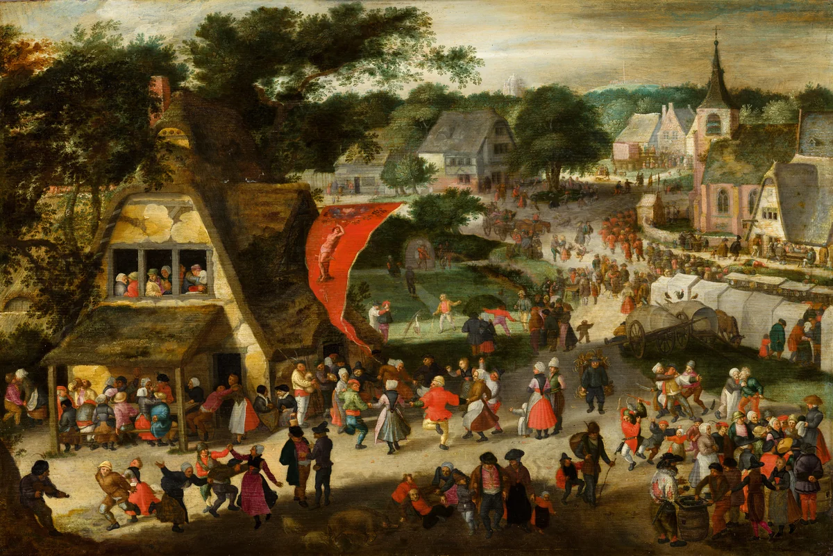 Fair on St Sebastian's Day by Jacob Savery, painting, 1598
