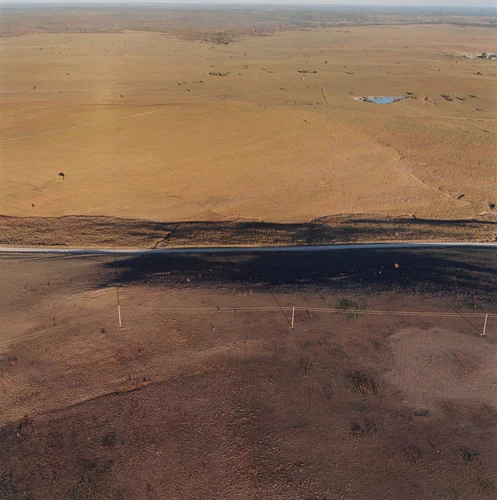 Burned area at Tallgrass Prairie Preserve by Terry Evans, photograph, 1999
