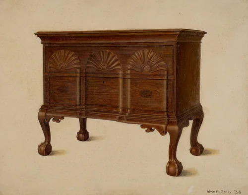 Lowboy by Alvin M. Gully, index of american design, 1936