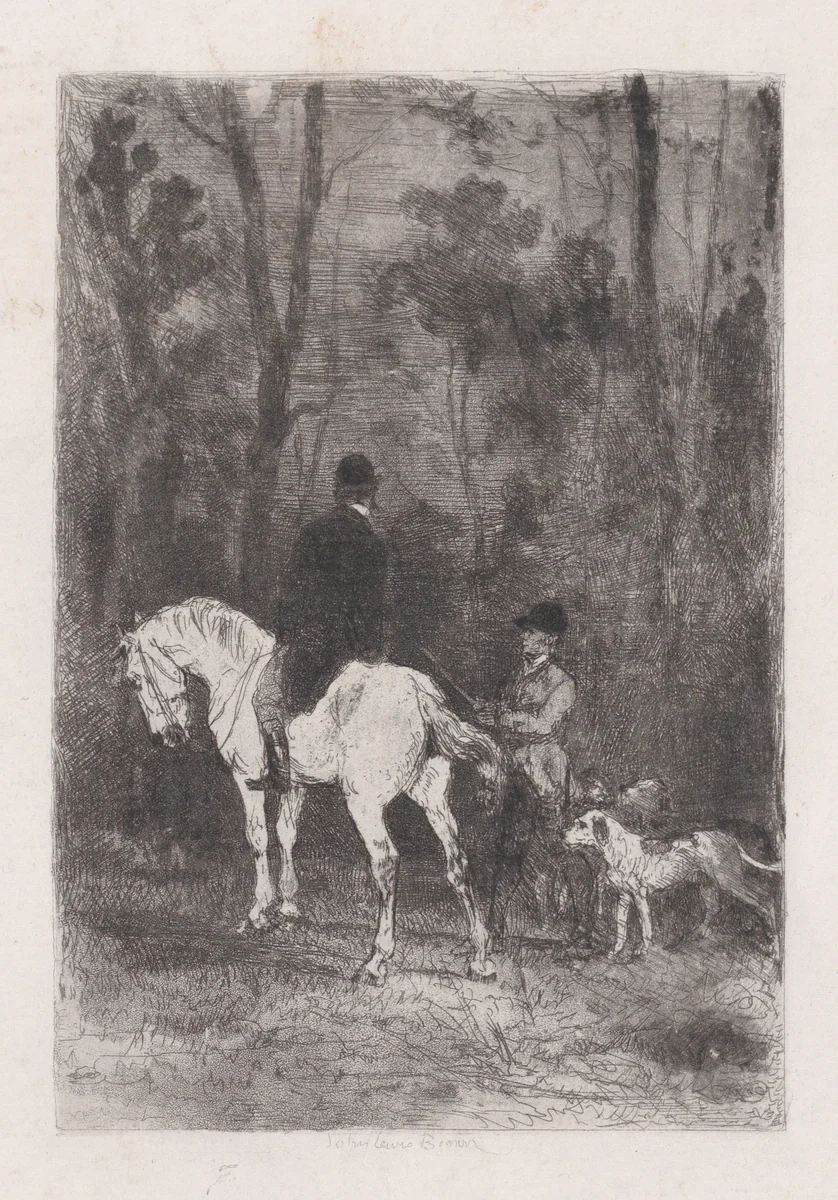 Chasseurs by John Lewis Brown, print, 1847-1890