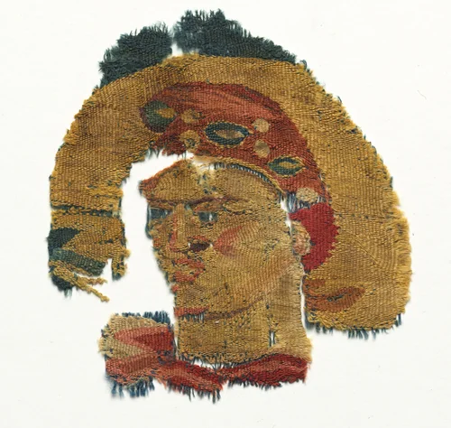 Human Head from a Large Curtain by Unknown, textile, 300-399