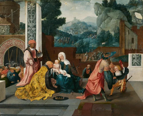 Adoration of the Magi by Jan van Scorel, painting, 1515-1525