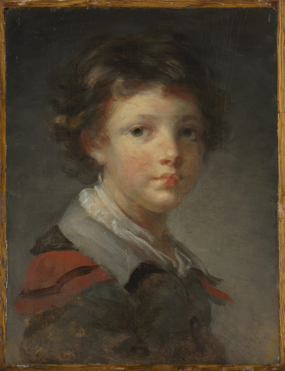A Boy in a Red-lined Cloak by Jean Honoré Fragonard, painting, 1780-1789