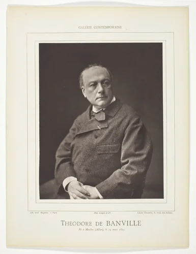 Théodore de Banville by Tourtin Tourtin, photograph, 1871-1878