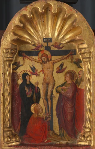 The Crucifixion by Unknown, painting, 1360-1370