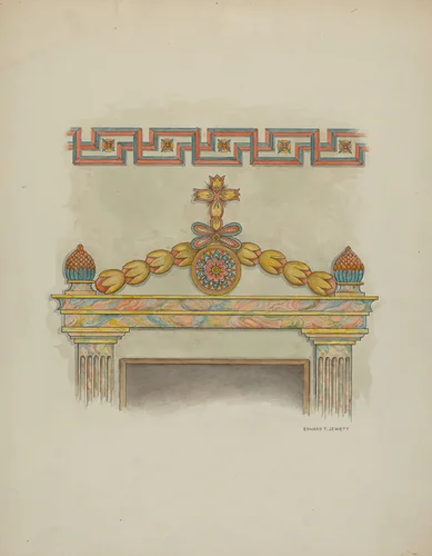 Wall Painting by Edward Jewett, index of american design, 1939