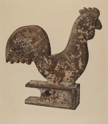Counterbalance Rooster by Lloyd Charles Lemcke, index of american design, 1938