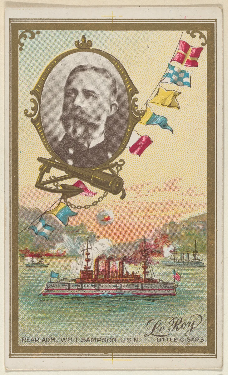 Rear Admiral William T. Sampson, U.S. Navy, from the "Generals" series (T63), issued by LeRoy Little Cigars by LeRoy Little Cigars, print, 1898-1901