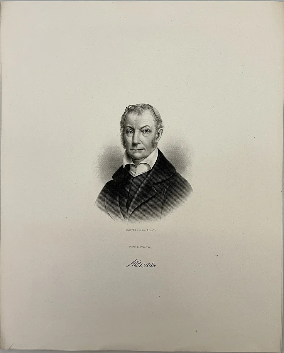 Aaron Burr by E. G. Williams and Bro. James Van Dyck, other, 1800-1899