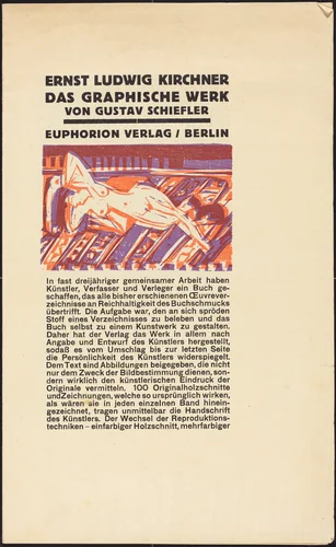 Reclining Nude with Cat by Ernst Ludwig Kirchner, print, 1924