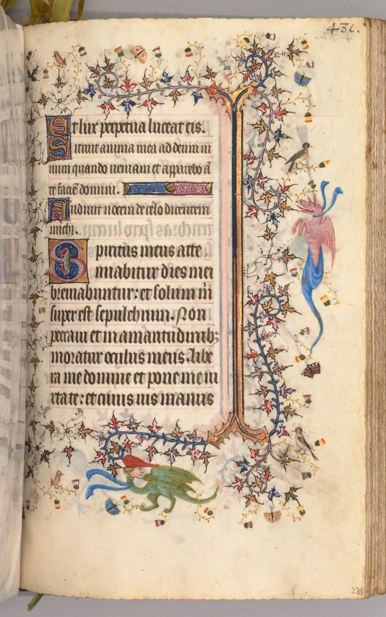 Hours of Charles the Noble, King of Navarre (1361-1425): fol. 234r, Text by Master of the Brussels Initials and Associates, book, 1400-1410