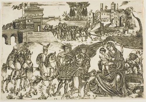 The Adoration of the Magi by Unknown Artist, print, 1503-1513