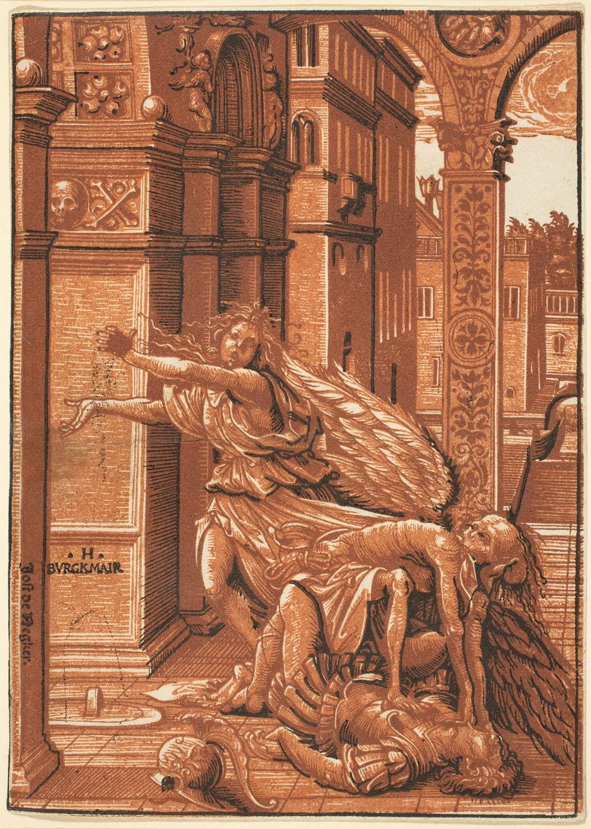 The Lovers Surprised by Death by Hans Burgkmair; Jost de Negker, print, 1510