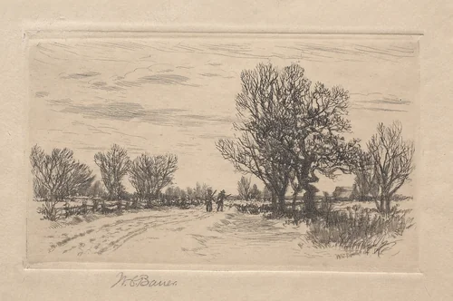 Landscape by William C. Bauer, print, 1900-1999