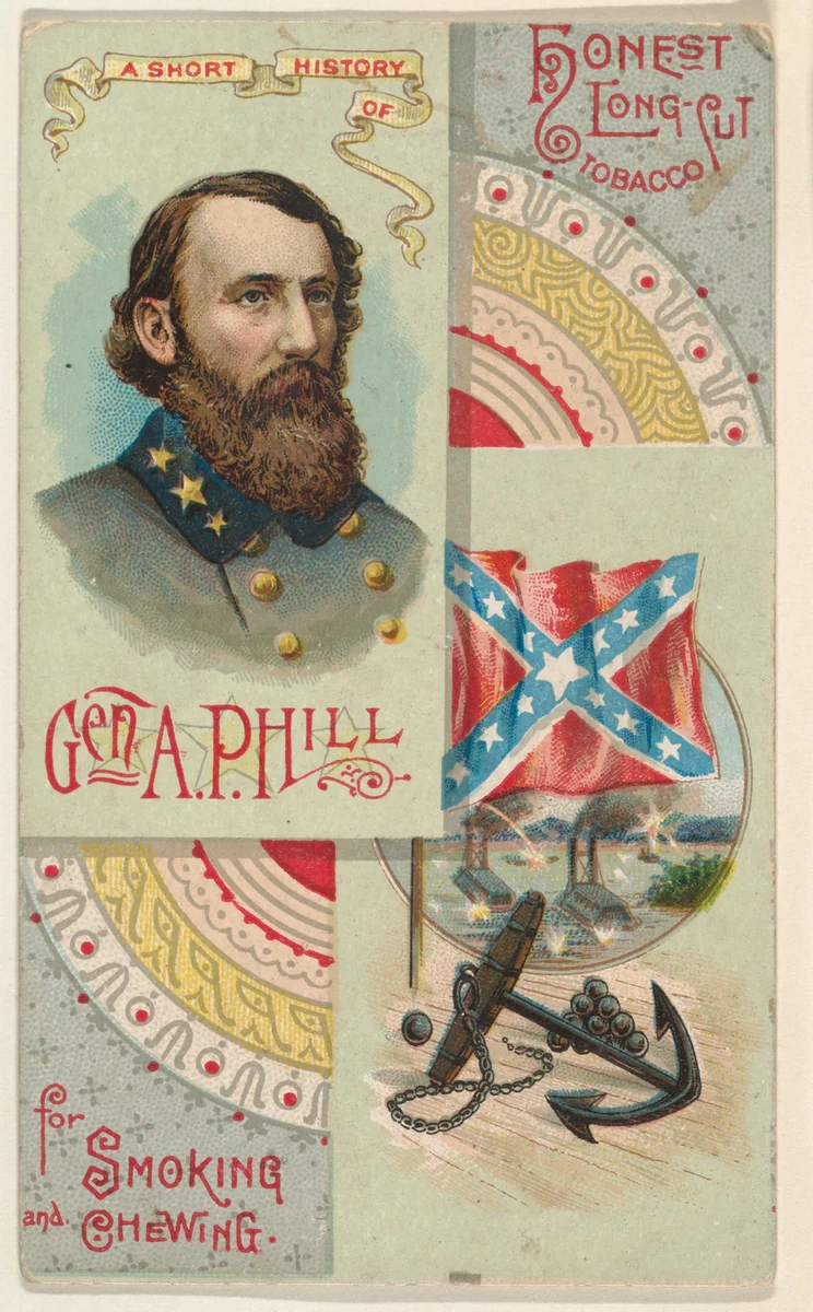 A Short History of General A. Phill, from the Histories of Generals series (N114) issued by W. Duke, Sons & Co. to promote Honest Long Cut Smoking and Chewing Tobacco by W. Duke, Sons & Co., print, 1888
