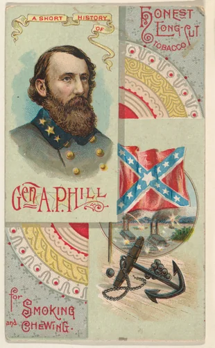 A Short History of General A. Phill, from the Histories of Generals series (N114) issued by W. Duke, Sons & Co. to promote Honest Long Cut Smoking and Chewing Tobacco by W. Duke, Sons & Co., print, 1888