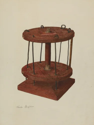 Spool Rack by Charles Garjian, index of american design, 1939