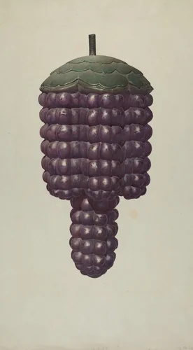 Shop Sign - Grapes by Robert Pohle, index of american design, 1938