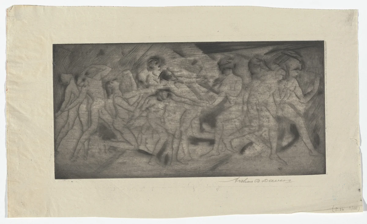 Whirl of Dance by Arthur B. Davies, print, 1917