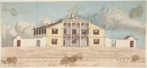 Fonduco, the Seat of Captain Thomas James Maling by anonymous, drawing, 1800-1900