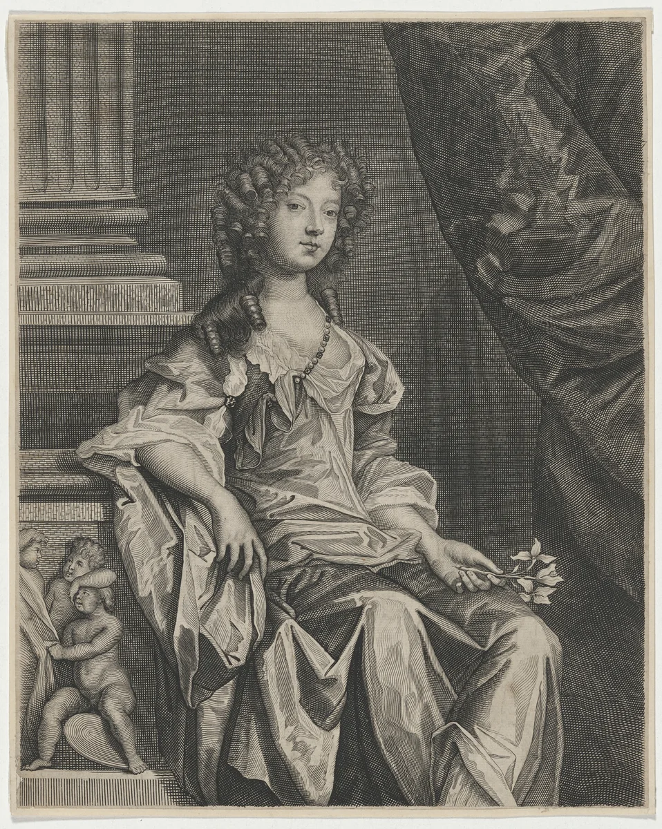 Louise Renee de Penancoet de Keroualle, Duchess of Portsmouth by Edward Davis
Sir Peter Lely, print, 1640-1684