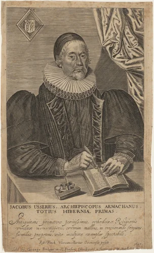 James Ussher, Archbishop of Armagh by William Marshall, print, 1647