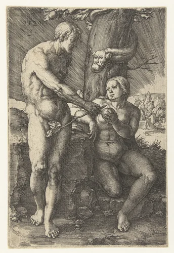 De zondeval by Unknown, print, 1529