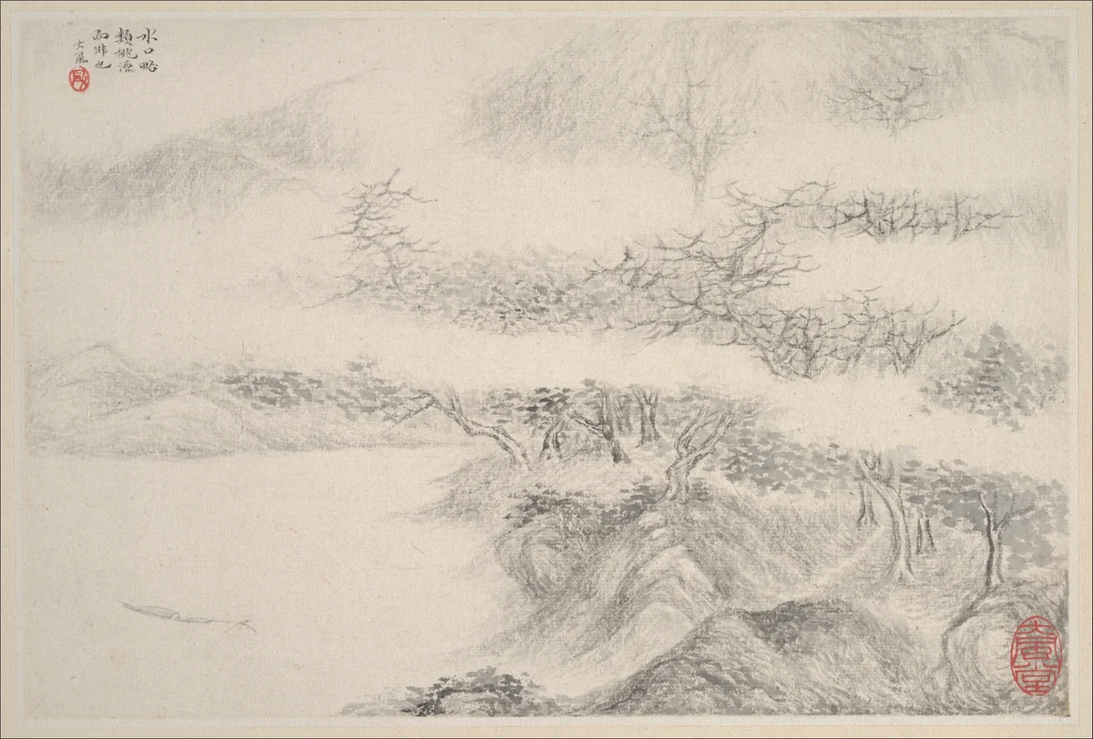 Landscapes by Zhang Feng, painting, 1644