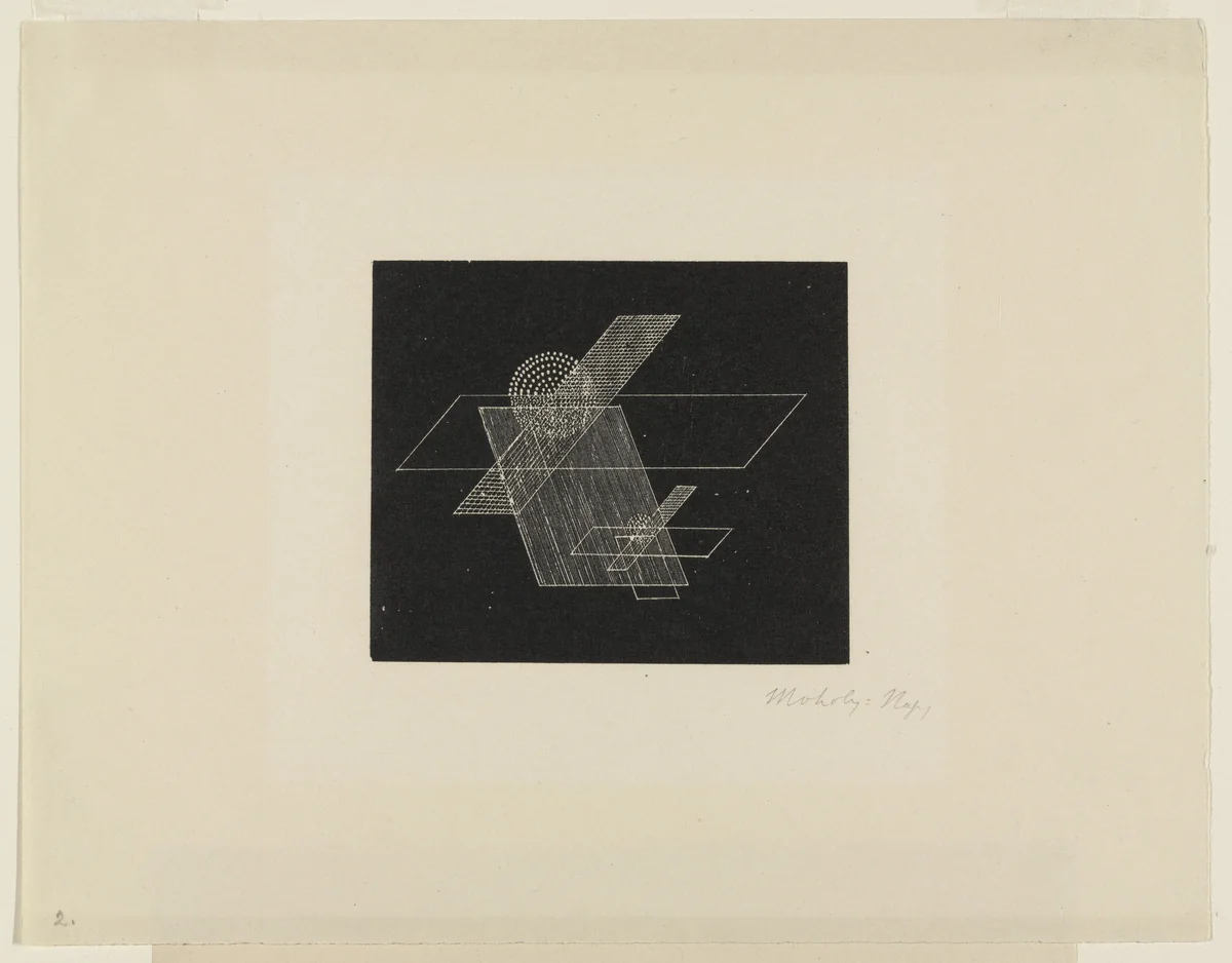 Composition No. 2 by László Moholy-Nagy, print, 1923