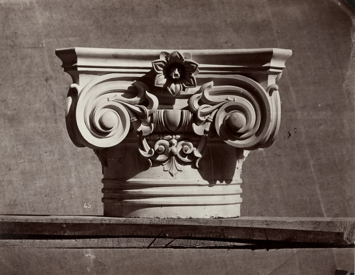 Untitled from the album Sculpture ornementale, le Nouvel Opèra de Paris (Ornamental Sculpture of the New Paris Opera) by Louis-Émile Durandelle, photograph, 1865