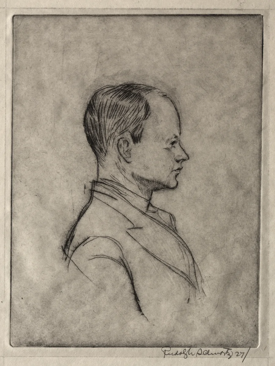 Portrait by Rudolf Schwartz, print, 1886-1912