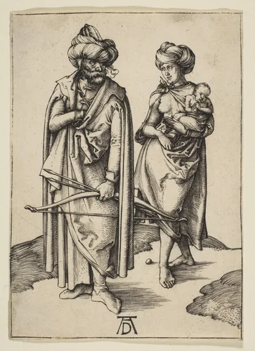The Turkish Family by Albrecht Dürer, print, 1491-1501