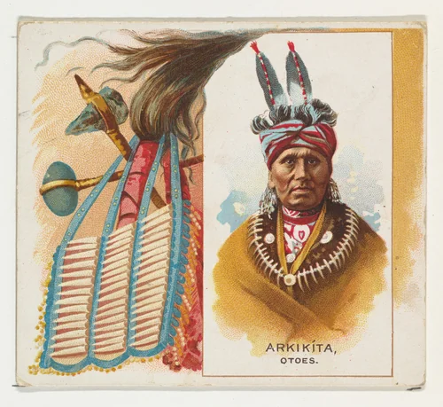 Arkikita, Otoes, from the American Indian Chiefs series (N36) for Allen & Ginter Cigarettes by Allen & Ginter, print, 1888