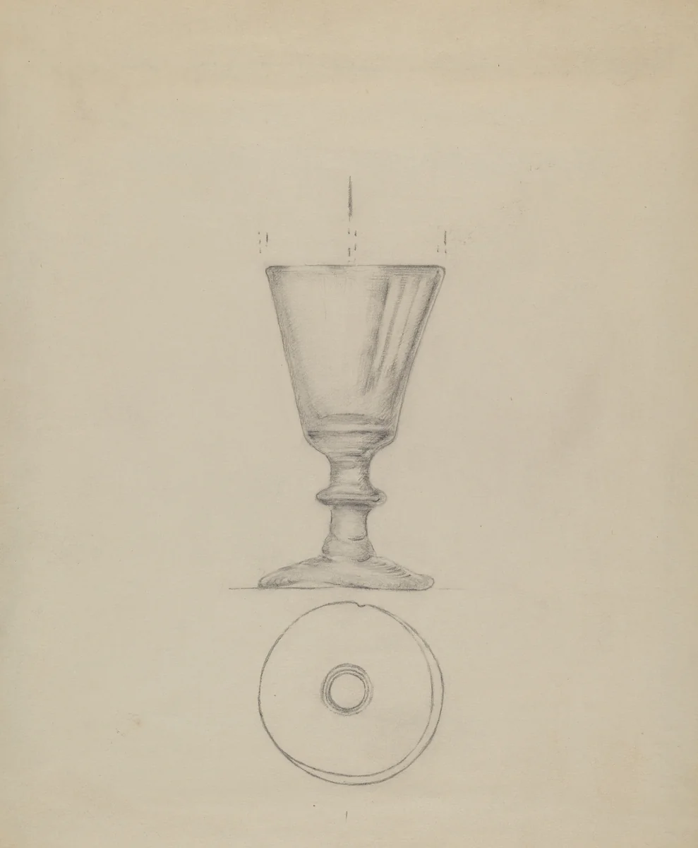 Wine Glass by Albert Eyth, index of american design, 1936