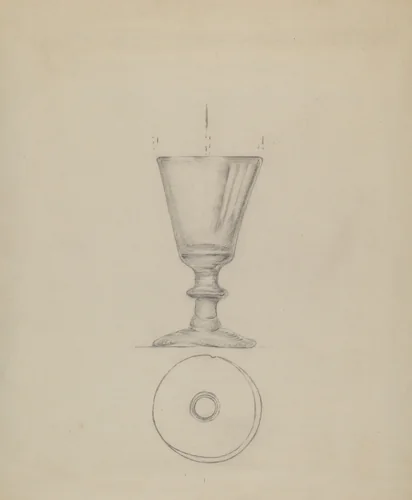 Wine Glass by Albert Eyth, index of american design, 1936