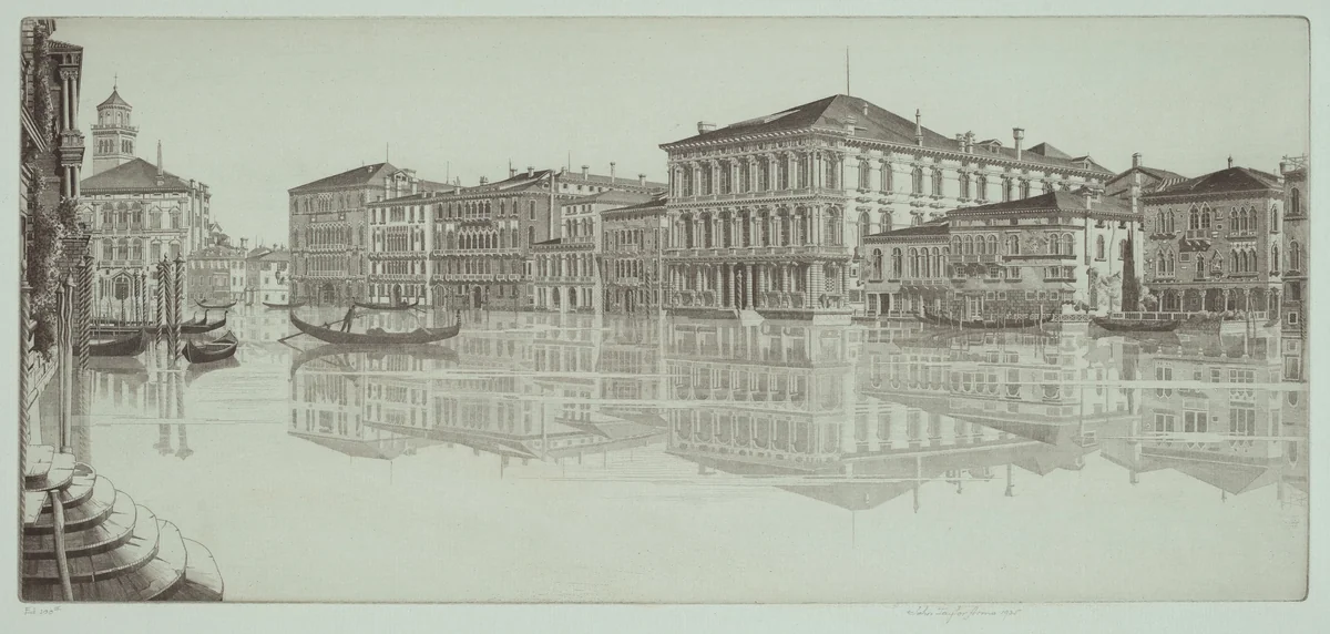 Venetian Mirror by John Taylor Arms, print, 1935