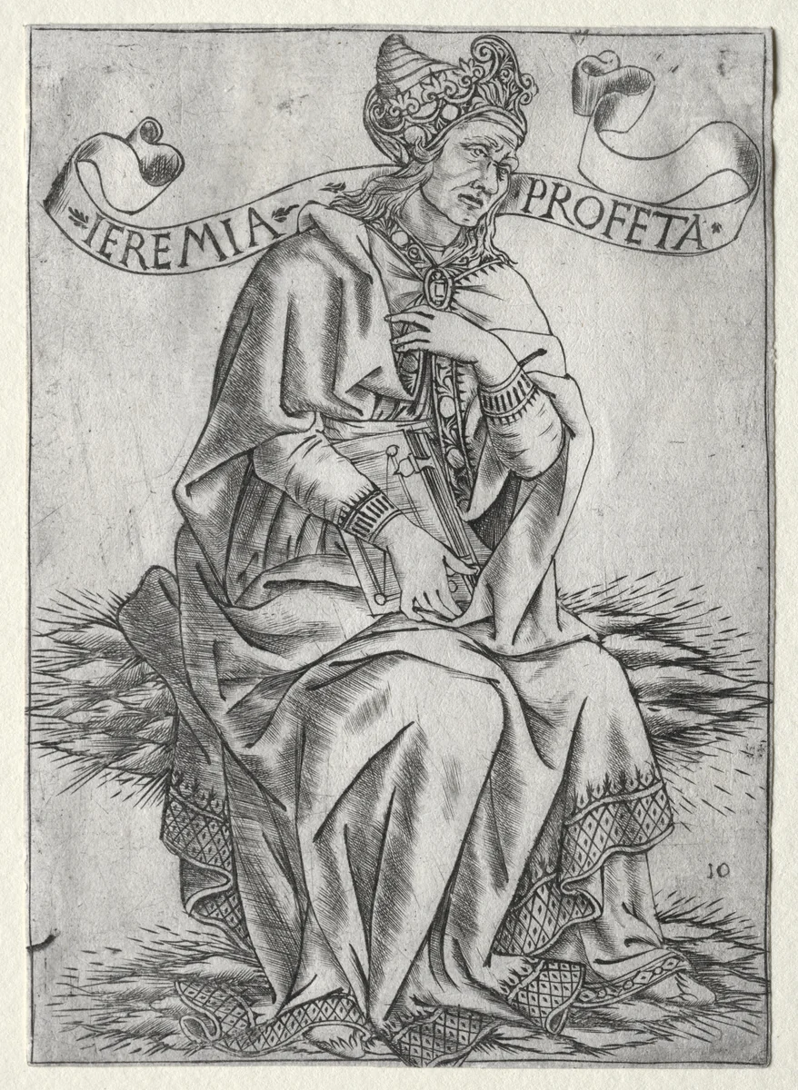 The Prophets: Jeremiah by Baccio Baldini, print, 1465-1475