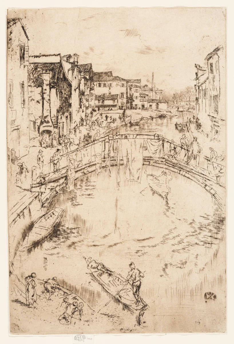 The Bridge, Santa Marta by James McNeill Whistler, print, 1879-1880