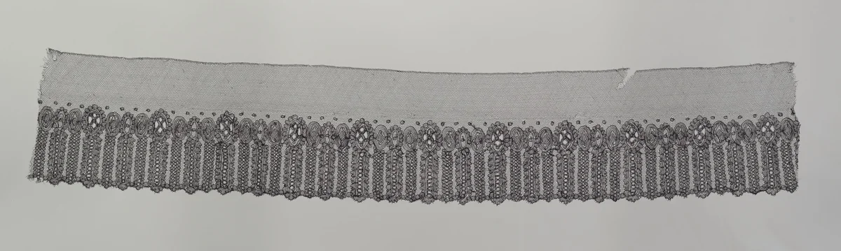 Border by Belgium or France, textile, 1860-1879