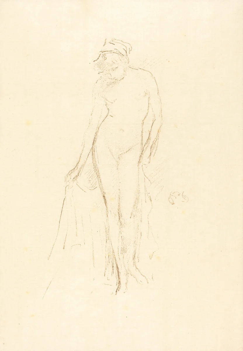 Nude Model, Standing by James McNeill Whistler, print, 1886-1896