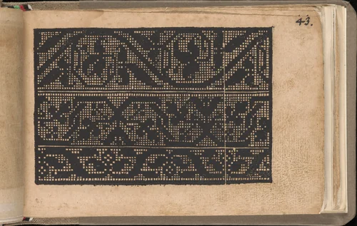 Schön newes Modelbuch (Page 43r) by Sigismundus Latomus, book, 1608