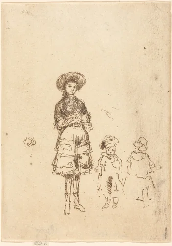 The Little Nurse by James McNeill Whistler, print, 1886-1888