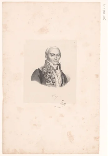 Portret van Antoine Roy by anonymous, print, 1830-1842