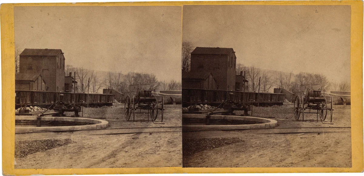 Fire Department & Reservoir, Clark & Sumner, Standard Petroleum Refinery, Pittsburg, Pennsylvania by Thomas H. Johnson, photograph, 1860-1870