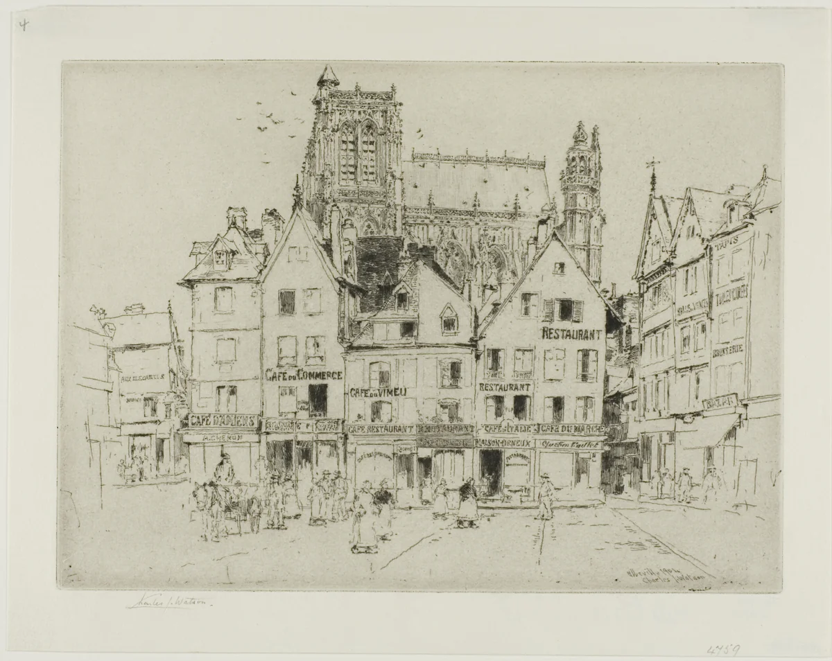 Abbéville by Charles John Watson, print, 1904