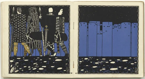 Untitled from Die Nibelungen (The Nibelungs) by Carl Otto Czeschka, illustrated book, 1920