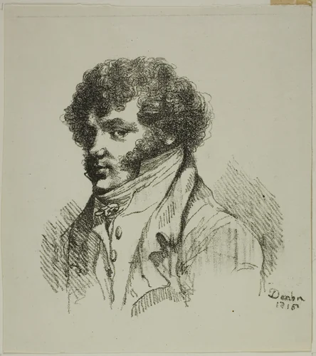 Portrait of Brunet, Printer by Dominique Vivant Denon, print, 1816