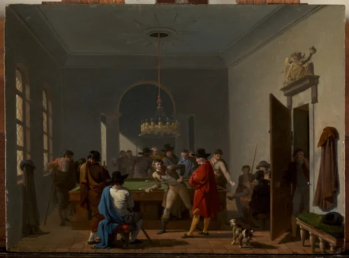 The Billiard Room by Nicolas Antoine Taunay, painting, 1811-1830